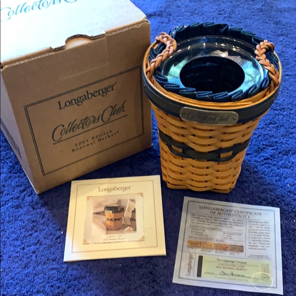 Longaberger Collectors Club Renewal basket combo
